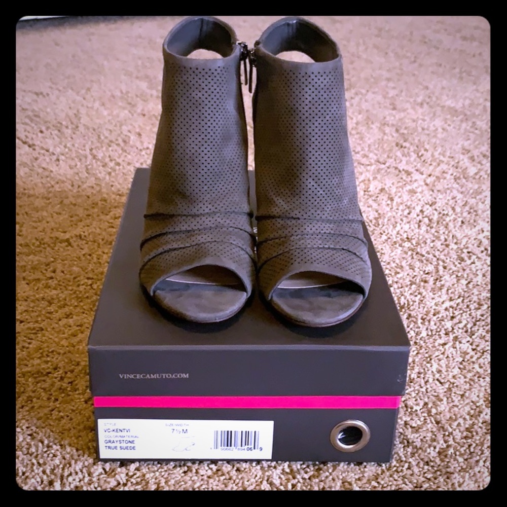 Vince Camuto Kentvi Peeptoe Booties